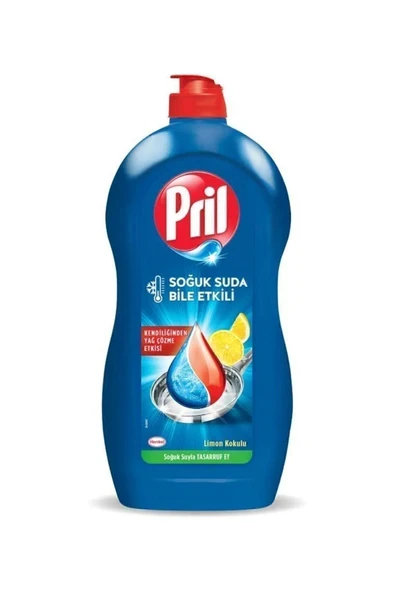 Pril Power Sıvı Bulaşık Deterjanı Limon 1350g - Güçlü Limon Etkisi
