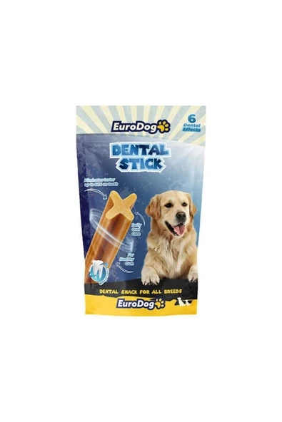 Eurodog Dental Stick Kuzu Etli Çubuk Köpek Ödül Maması 6lı 100 gr