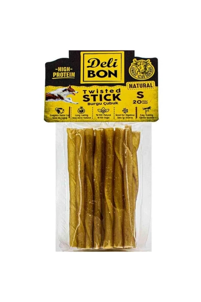 Delibon Deri Burgulu Ince Çubuk Natural 20 Li Pk