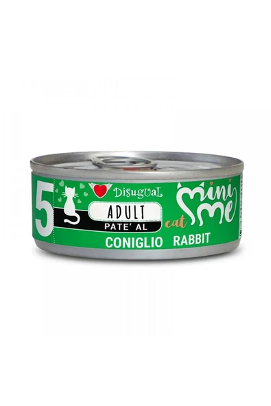 Disugual New Mını-me 5 Tavşan Etli Konserve Kedi Maması 85 gr
