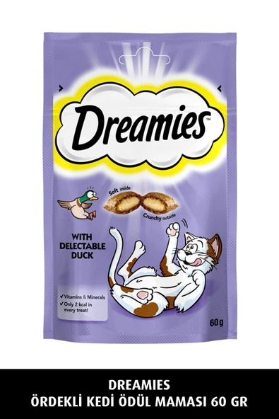 Dreamies İçi Dolgulu Ördekli Kıtır Kedi Ödülü 60 gr ürün görseli 1