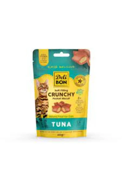 Delibon DELİBON CHRUNCHY İÇİ DOLGULU ÖDÜL BİSKÜVİSİ TUNALI 60GR