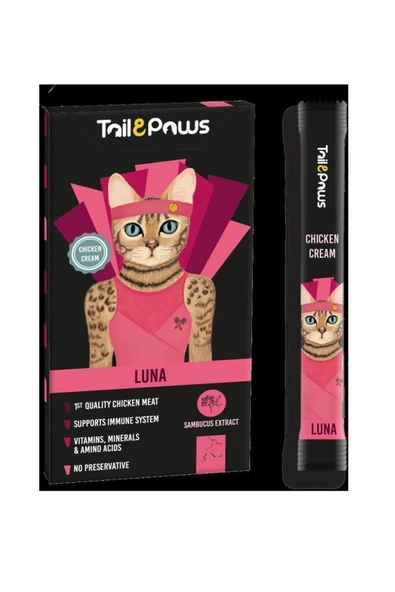 TAİL PAWS Luna Tavuklu Cream 15 gr x 5 ürün görseli