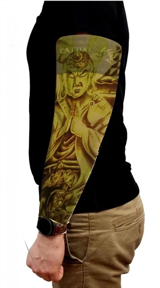 Çorap Dövme Giyilebilir Kol Bacak Dövmesi Likralı 2 Adet Model 4