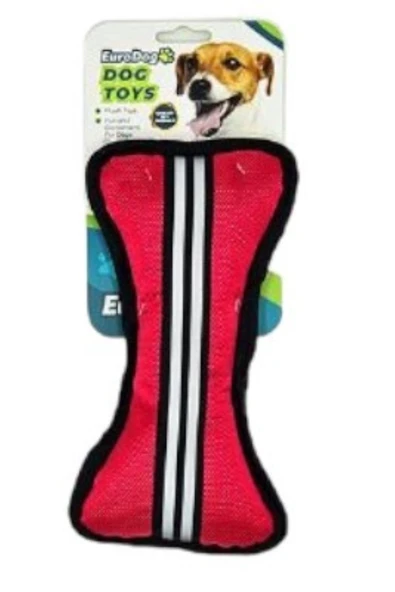Eurodog Reflektörlü, Suda Batmaz, Sesli Kumaş Kemik Köpek Oyuncağı 22 cm