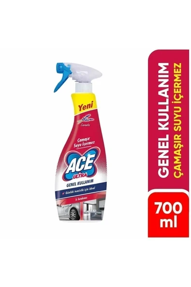 Ace Ultra Köpük Çamaşır Susuz Çok Amaçlı 700Ml