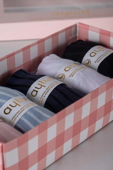 Aytuğ Kadın Bambu Patik Çorap 5 Çift Özel Kutulu Patik 34252 - 2