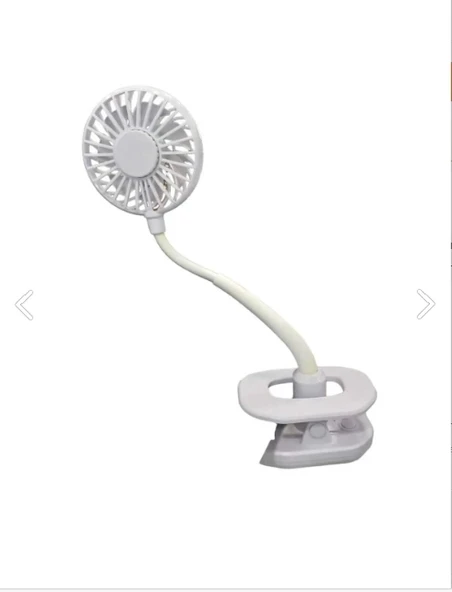 Portatif Işıklı Mini Klipsli Fan - 4