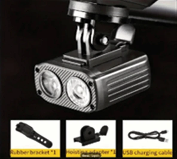XBYC 6148 BİSİKLET ÖN LED IŞIK SİYAH
