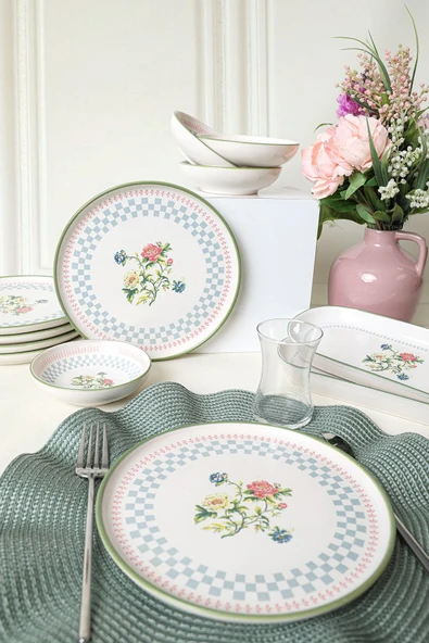 Keramika Rose Line Kahvaltı Takımı 12 Parça 6 Kişilik 22911-13 - 5