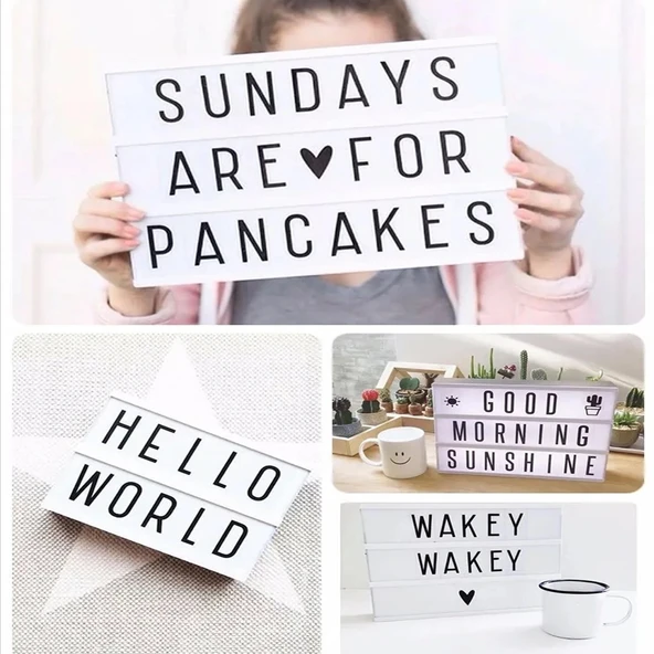 A4 Led Işıklı Yazı Panosu Lightbox - 2