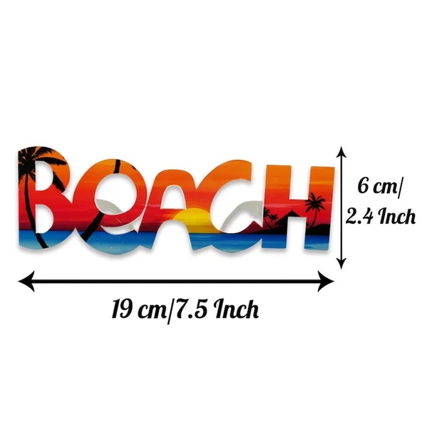 Beach Yazılı Parti Gözlüğü Yaza Merhaba Hawaii Show Gözlüğü 19x6 Cm - 3