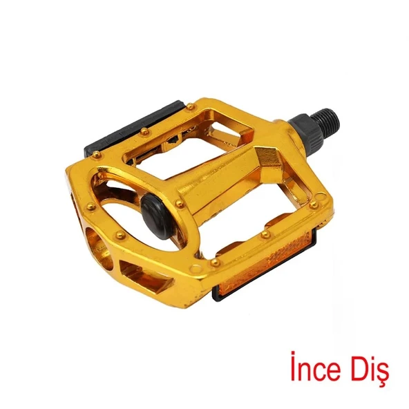 UMT PEDAL GENİŞ ALÜMİNYUM BİLYALI İNCE DİŞ FB-963 GOLD PDL-226