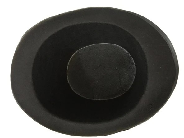 Yetişkinler İçin Siyah Renk Ringmaster Sihirbaz Şapkası Fötr Şapka 15 Cm - Resim 7