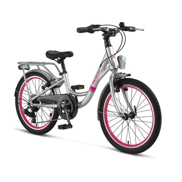 MOSSO INFINITY-20-V KIZ ÇOCUK BİSİKLETİ 254H 20 JANT 6 VİTES SİLVER