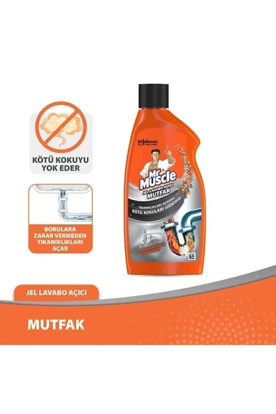Mr. Muscle Jel Lavabo Açıcı 500 mlMr. Muscle Jel Lavabo Açıcı 500 ml