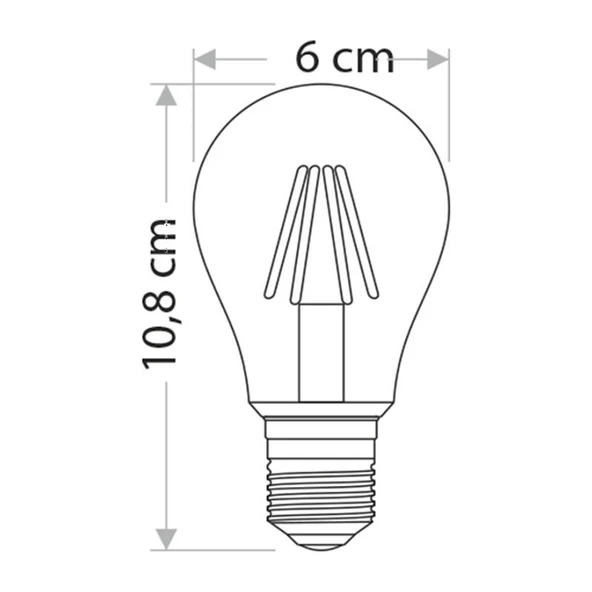 Cata 8W Edison LED Ampul (Günışığı) - 3