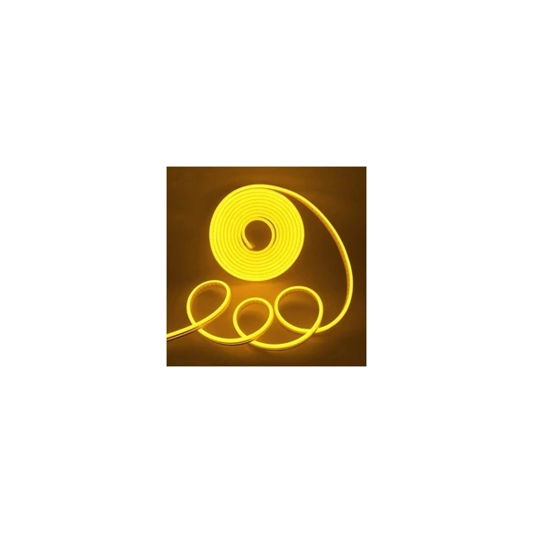 Molled 5 mt 10W 12V Amber Işık Neon LED