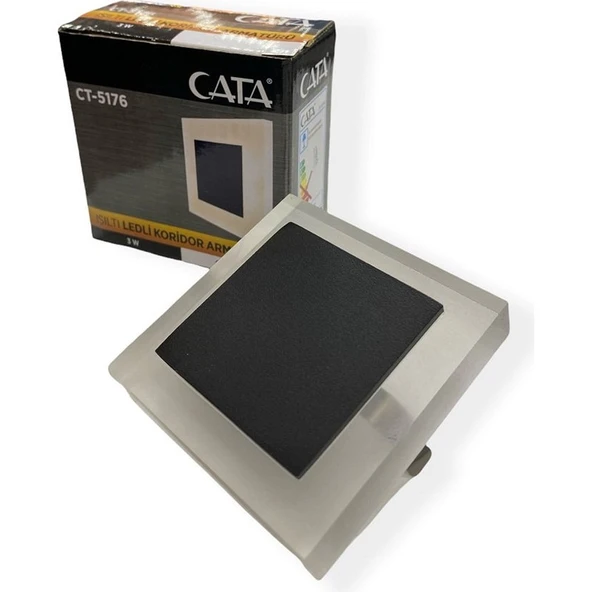 Cata CT-5176 3W Koridor Led Armatür 3200K Cam Günışığı