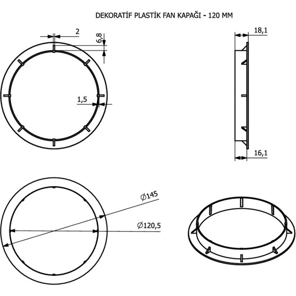 Adal ADAL120MM Aspiratör - 2