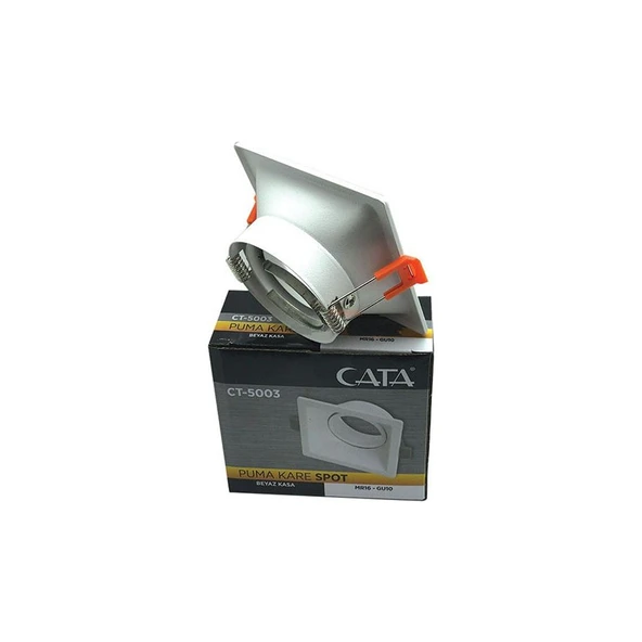 Cata CT-5003 Puma Kare Beyaz Renk Spot Kasa - 4
