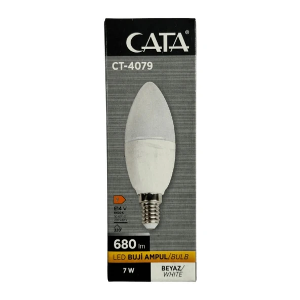 Cata 5 Adet 7W Ledli Buji Ampul ( Beyaz ) - 4