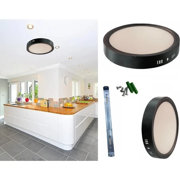 Cata 30W Sıva Üstü LED Panelsiyah Kasa 3200K - 2