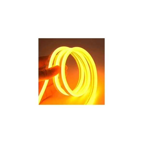 Molled 5 mt 10W 12V Amber Işık Neon LED - 3