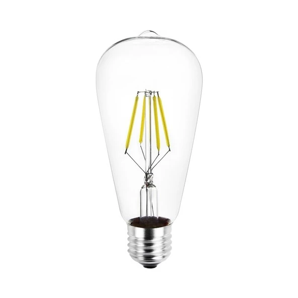Cata 5 Adet 8W Edison LED Ampul (St-64)(Beyaz)