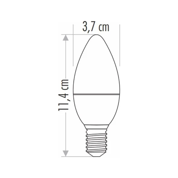 Cata 8W Ledli Kıvrık Buji Ampul (Beyaz) - 2