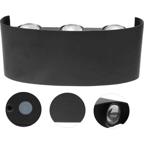 Ack 6 x 1w / Smd Chıp / Siyah Aplik / 3000k / Ip54 / - 3