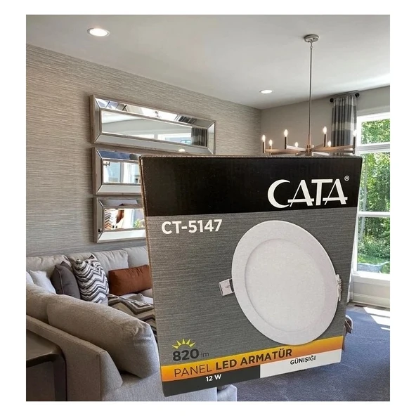 Cata 12W Slim Panel (Günışığı)