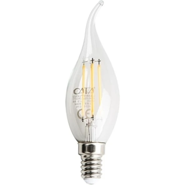 Cata 5 Adet 4 Watt LED Flament Ampul Gün Işığı E14 Duylu CT-4062