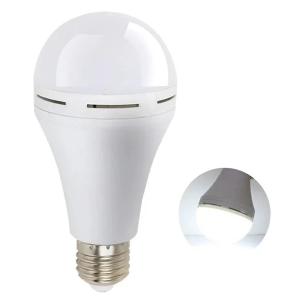 Cata 5 Li Cata 9W Şarjlı LED Ampul (Beyaz) - 2