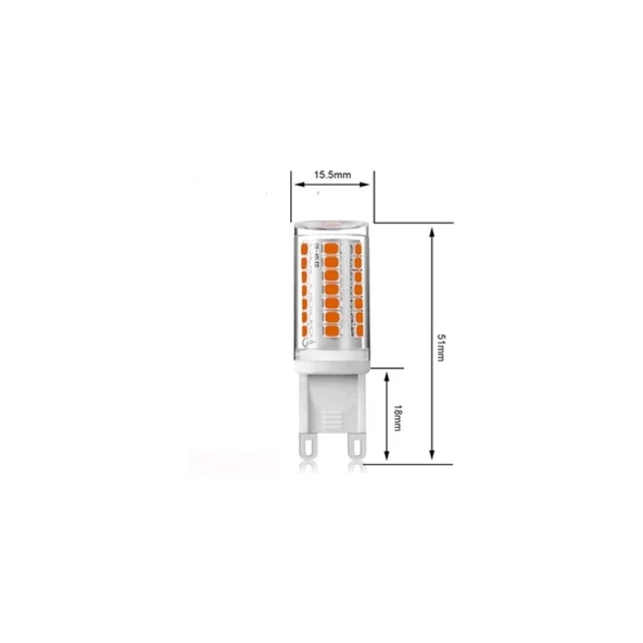 Cata 3W LED Kapsül Ampul (G9) (220V) (Beyaz) - 2