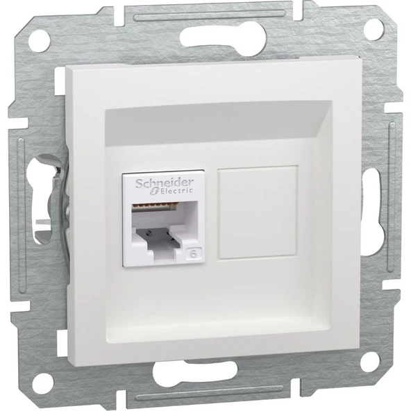 Schneider Asfora Beyaz RJ45 Cat6 Utp Priz