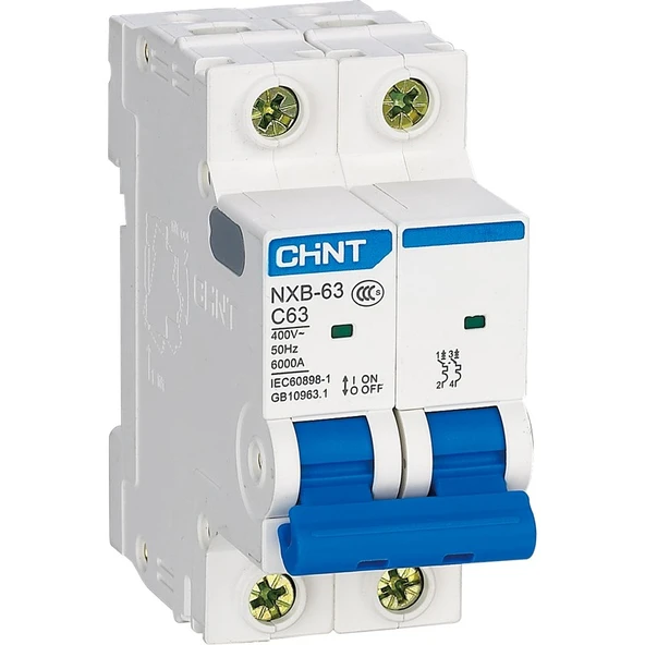 Chint Nb7 Serisi / 2 Kutuplu 6ka / C Tipi 10A Otom