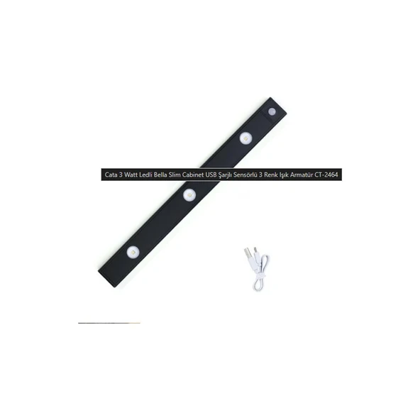 Ack Cata 40CM Bella Slım Cabınet Şarjlı-Sensörlü 4000K - 5