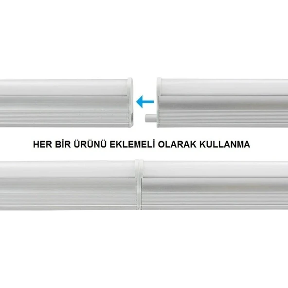 Cata 20 Adet Eklenebilir Anahtarlı T5 Ledli Bant ARM.(12W) - 3