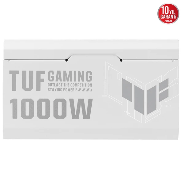 ASUS TUF GAMING 1000G Beyaz 80Plus Gold 1000W Modüler ATX 3.1 Güç Kaynağı - 6