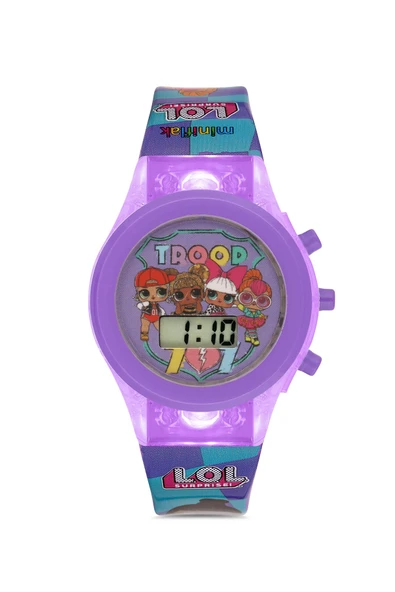 Miniflak LOL Surprise! Lisanslı LOL7002 Lila Işıklı Çocuk Saati ürün görseli