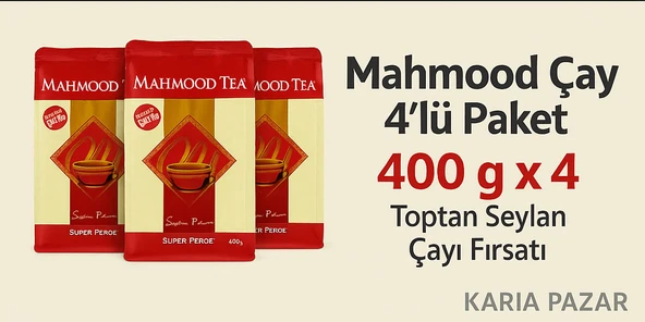 Mahmood Çay 4’lü Paket 400g x4 | Toptan Seylan Çayı Fırsatı - 1