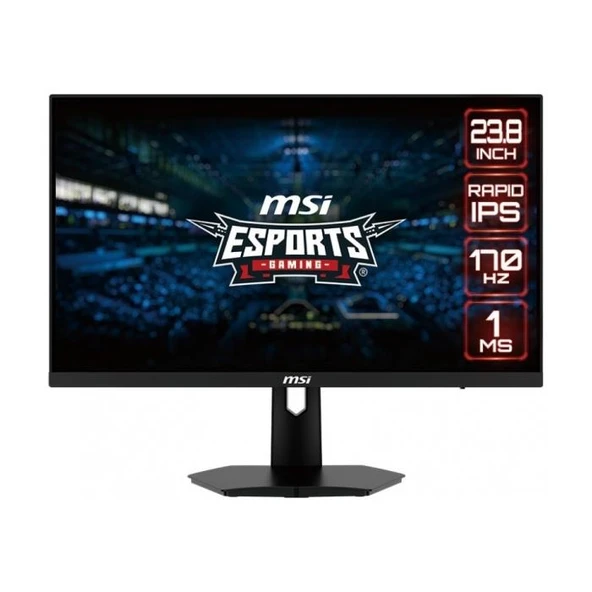 MSI 23.8 G244F E2 1920x1080 (FHD) 16:9 FLAT RAPID IPS 180HZ 1MS FREESYNC PREMIUM GAMING MONITOR