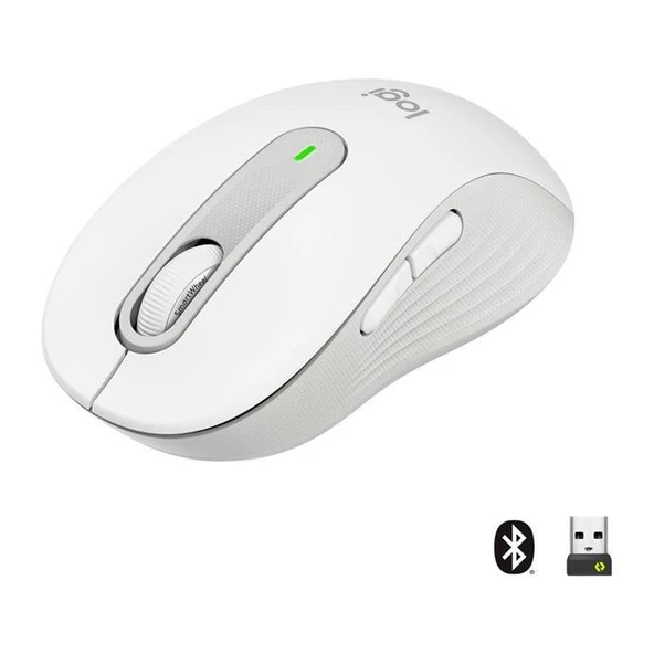 Logıtech M650 L Mouse Kablosuz Beyaz 910-006238 ürün görseli 1