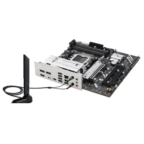 ASUS PRIME B840M-A WIFI 4xDDR5 3x M.2 HDMI 2x DP Type-C WI-FI 6E Bluetooth 5.3 AM5 Soket GAMING Anakart - Resim 3