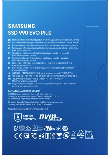 Samsung 990 Evo Plus 4 TB M.2 SSD 7250/6300 MBs MZ-V9S4T0BW - 4