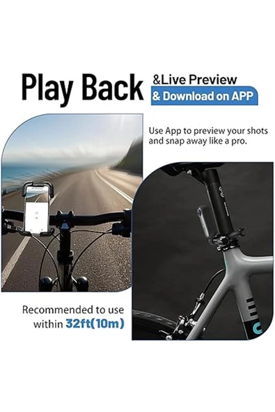 Mini Wıfı Aksiyon Kamerası 1080p Taşınabilir Vücut Kamerası Giyilebilir Video Kaydedici Ipx7 Su Geçirmez - 2