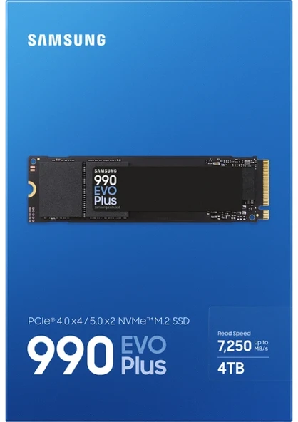 Samsung 990 Evo Plus 4 TB M.2 SSD 7250/6300 MBs MZ-V9S4T0BW