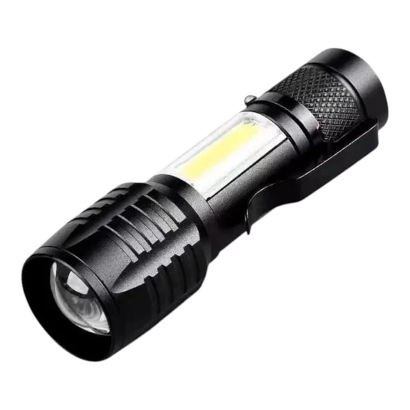 Wison Ws-5454 Taktik El Feneri Usb Şarj Edilebilir Kamp Feneri Cob Zumlanabilir Mini Taşınabilir El Feneri ürün görseli