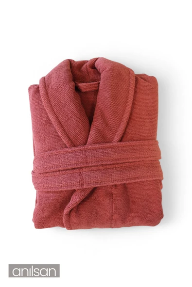 %100 Pamuk Kiremit Bornoz - Şalyaka Otel Bornozu, Spa Için Ideal, Günlük Kullanıma Uygun - 2